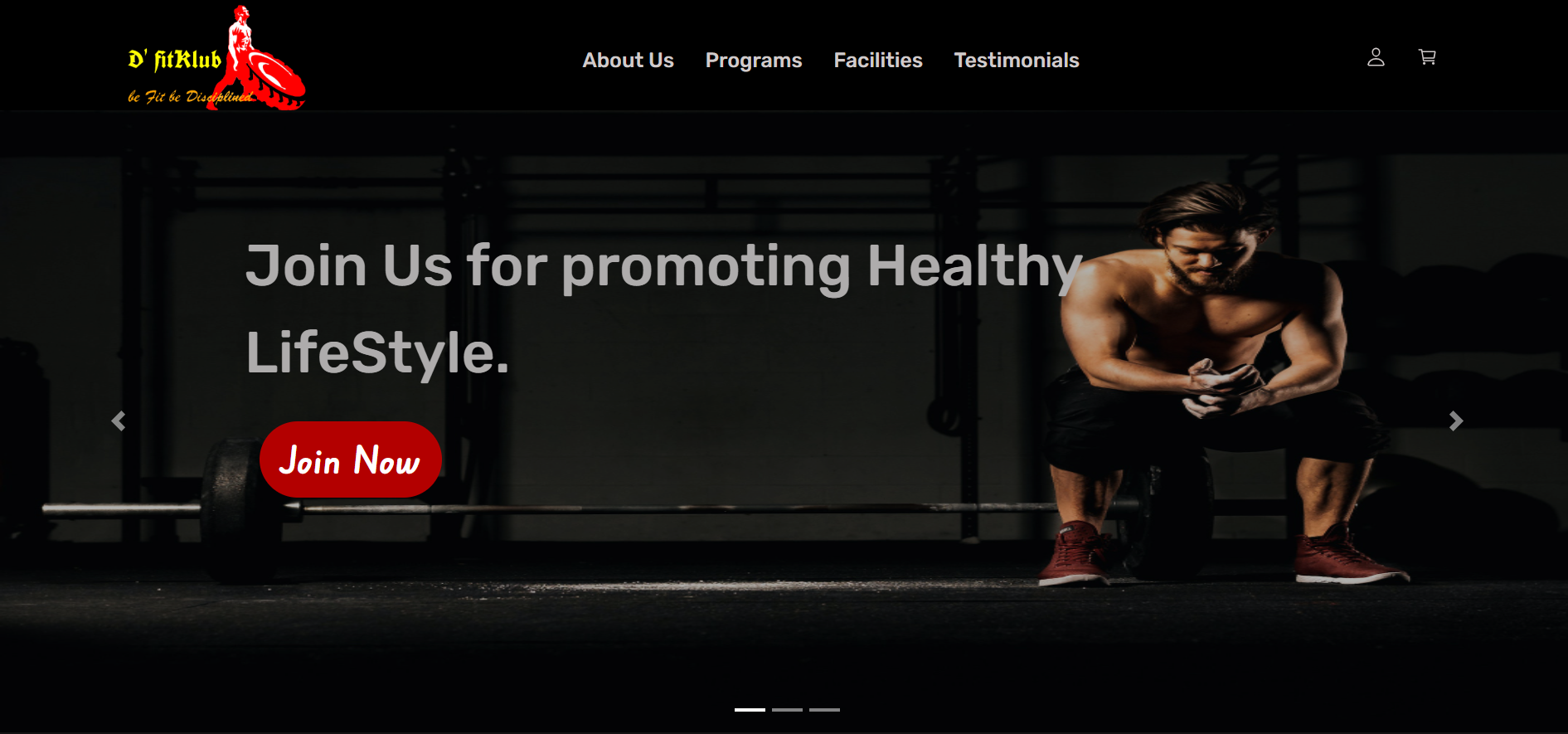 DfitKlub E-commerce Landing Page